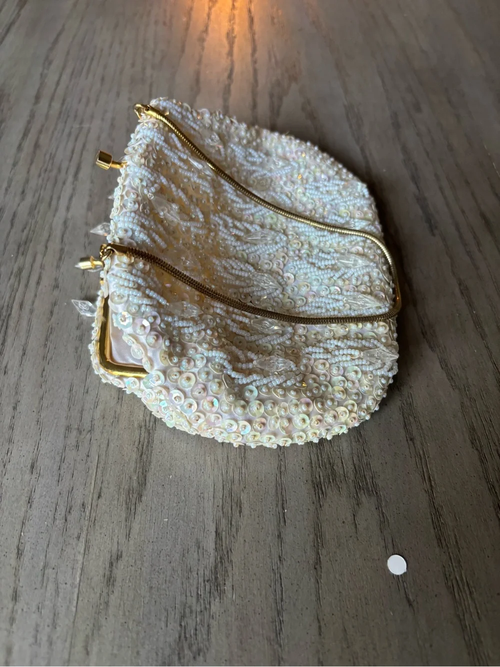 Vintage 1950s or 1960s beaded evening handbag or clutch